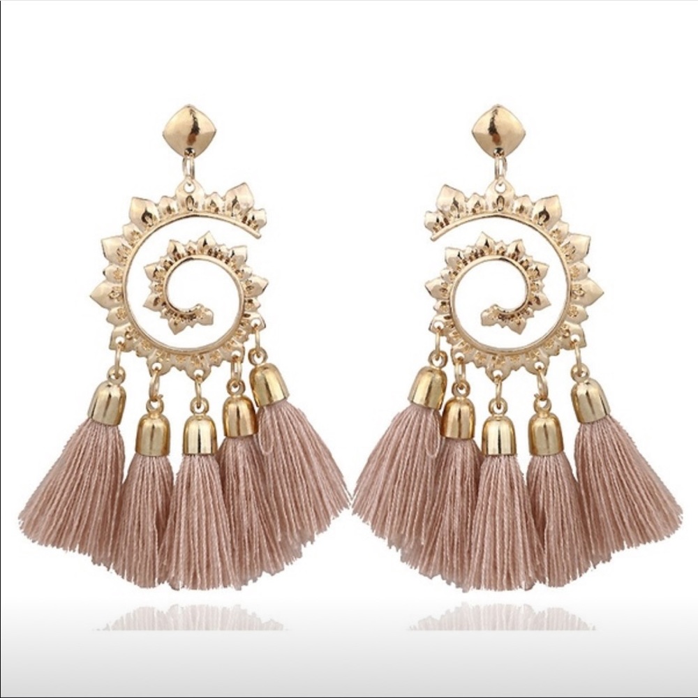 Gold Tassel Earrings